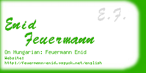 enid feuermann business card